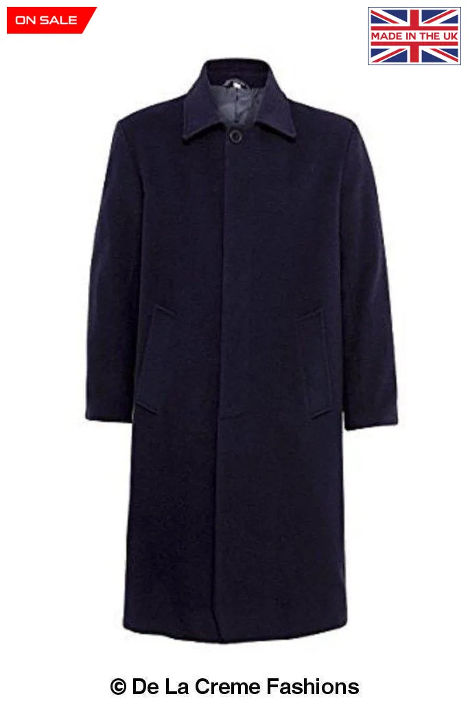 De La Creme MAN - Wool & Cashmere Long Formal Undertaker Security Overcoat