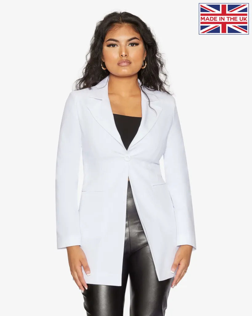 Nancy Collared Formal Longline Blazer