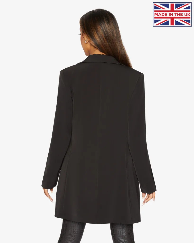 Nancy Collared Formal Longline Blazer