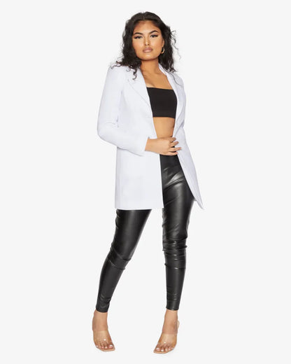 Nancy Collared Formal Longline Blazer