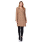 De La Creme Womens Double Breasted Twill Military Coat