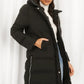 Hooded Longline Puffer Coat Black / Small Outerwear