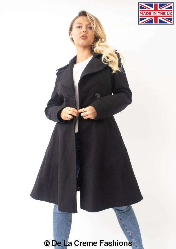 Kirsty Slim Fit A-Line Coat