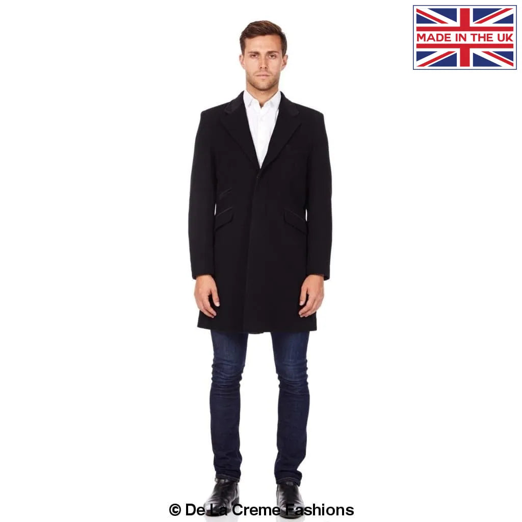 Tommy Retro Mod Crombie Covert Coat