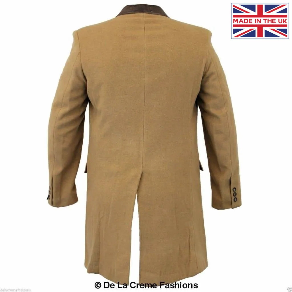 Tommy Retro Mod Crombie Covert Coat