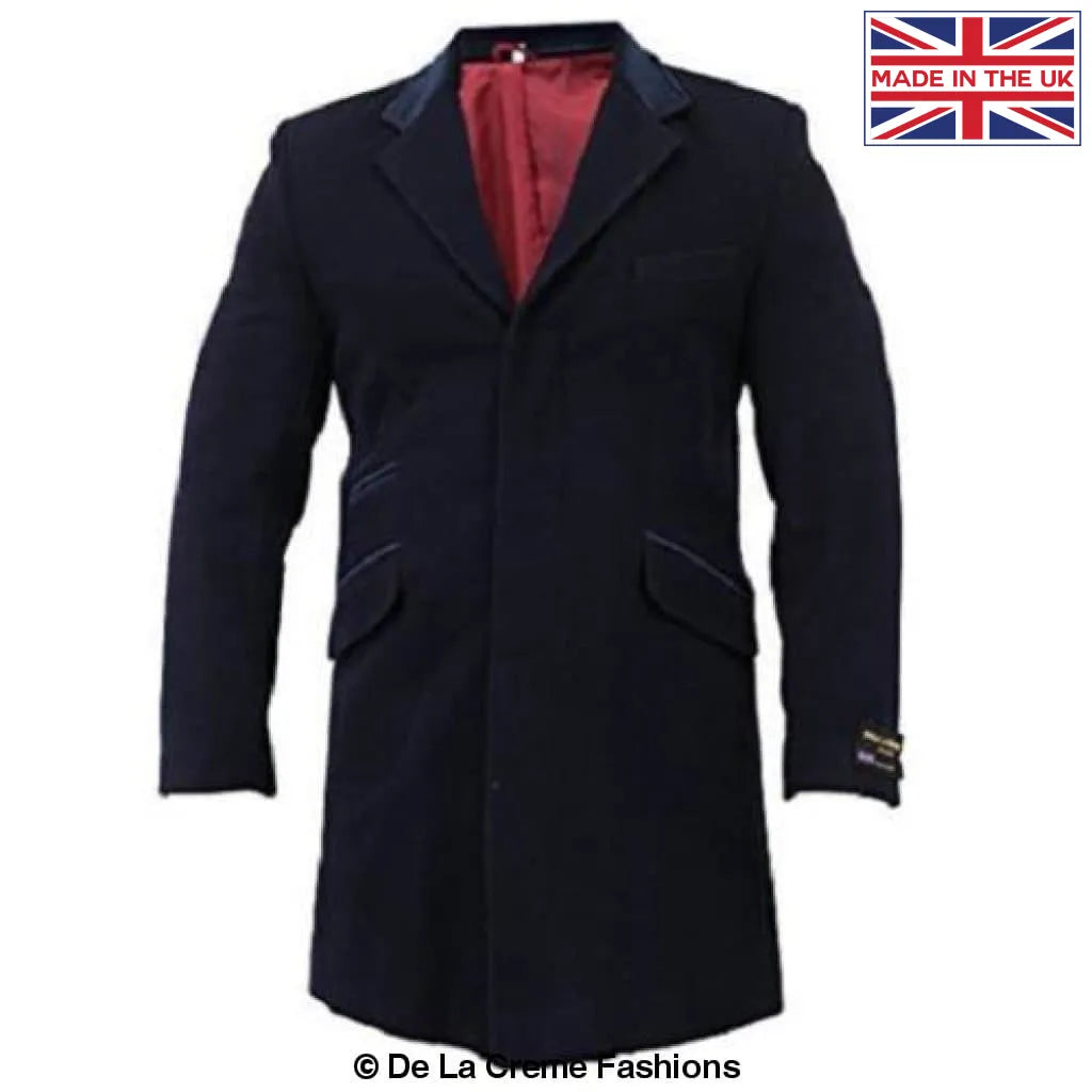 Tommy Retro Mod Crombie Covert Coat