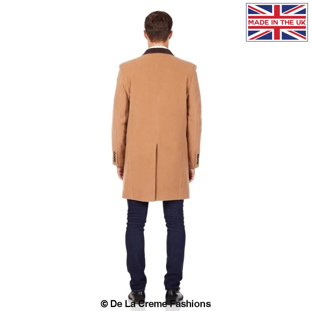 Tommy Retro Mod Crombie Covert Coat