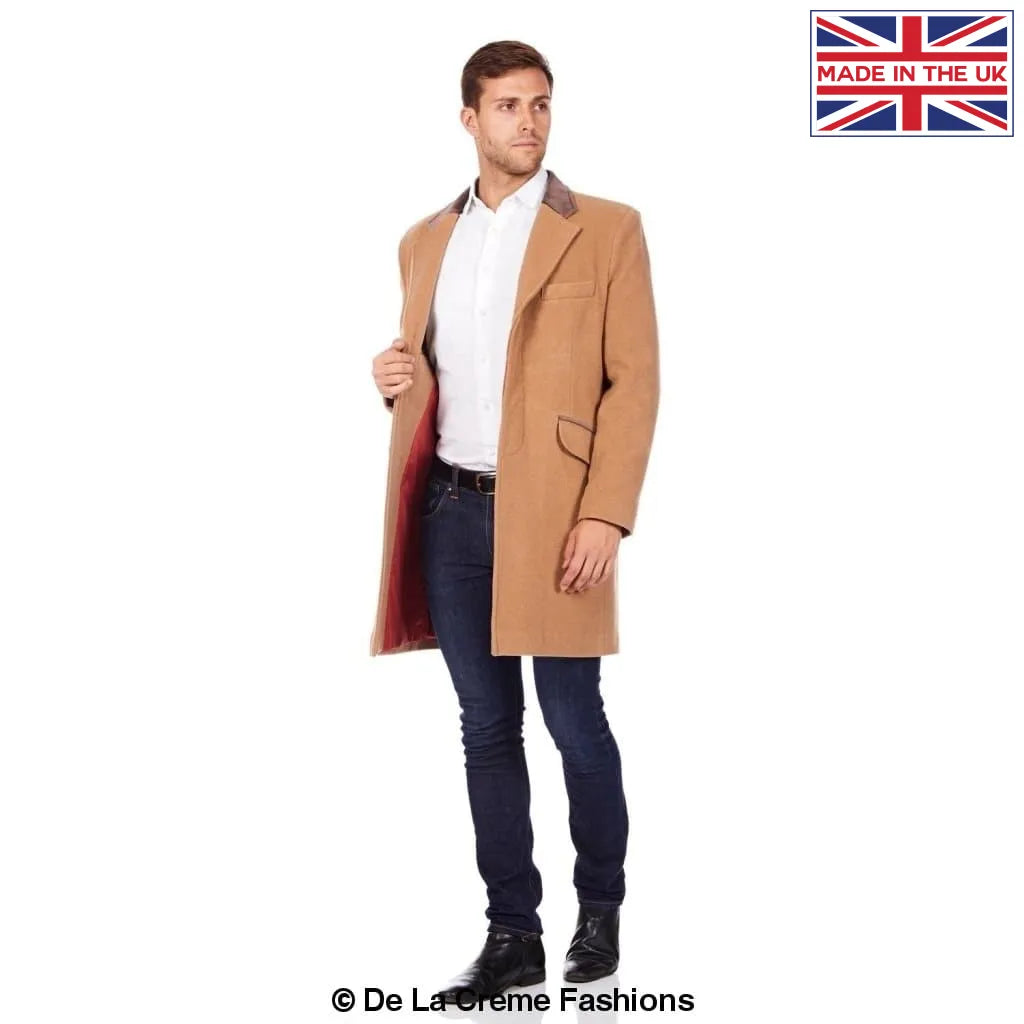 Tommy Retro Mod Crombie Covert Coat