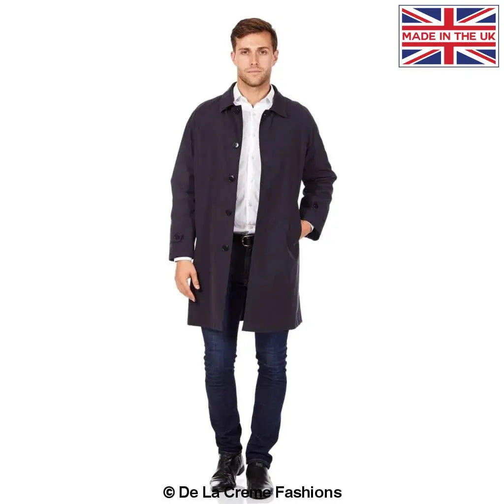 Mens Spring Summer Lightweight Trench Mac Coat
