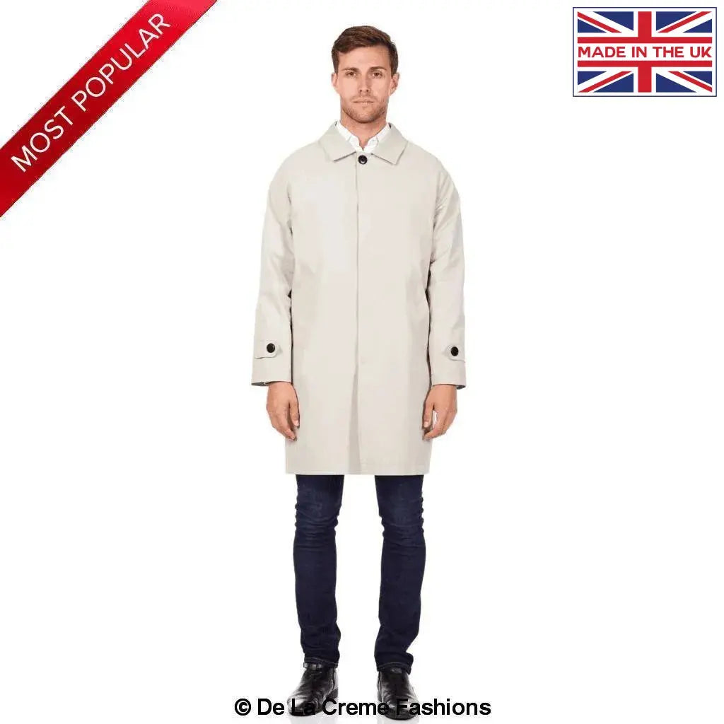 Mens raincoat mac sales
