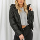 Pu Boxy Puffer Jacket