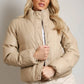 Pu Boxy Puffer Jacket