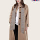 SCARPIA - Wool & Cashmere Overcoat With Scarf Detail