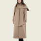 SCARPIA - Wool & Cashmere Overcoat With Scarf Detail