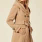 Slim Fit Shawl Hooded Coat (1325)