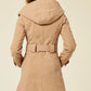 Slim Fit Shawl Hooded Coat (1325)