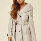 Slim Fit Shawl Hooded Coat (1325)