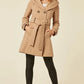 Slim Fit Shawl Hooded Coat (1325) Camel / Uk 8/eu 36/us 4