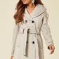 Slim Fit Shawl Hooded Coat (1325) Silver / Uk 8/eu 36/us 4