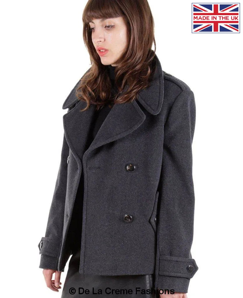 MACKENZIE - Tailored Stylish Short Pea Coat