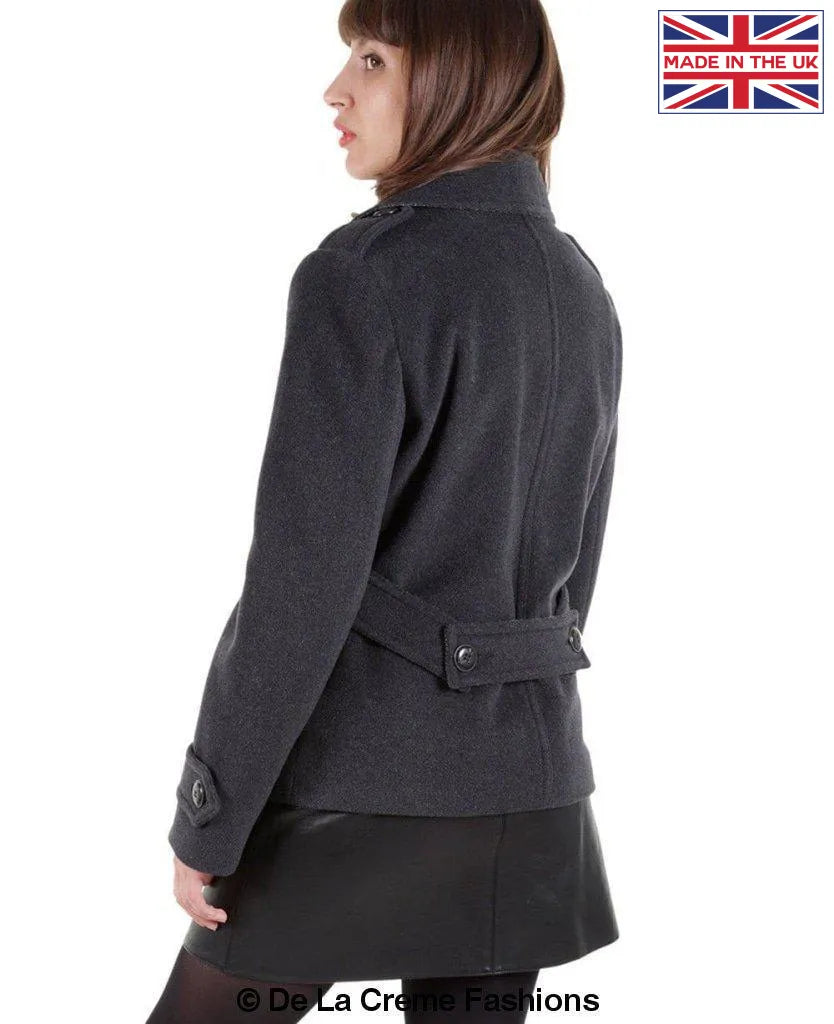 MACKENZIE - Tailored Stylish Short Pea Coat