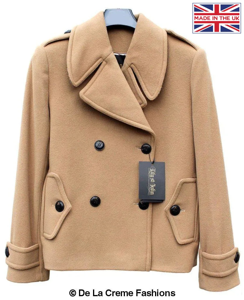 MACKENZIE - Tailored Stylish Short Pea Coat