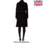 De La Creme - Womens Wool & Cashmere Blend Military Coat