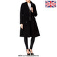 De La Creme - Womens Wool & Cashmere Blend Military Coat