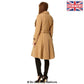 Amber Wool Blend Double Breasted Trench Coat