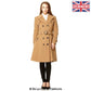 Amber Wool Blend Double Breasted Trench Coat