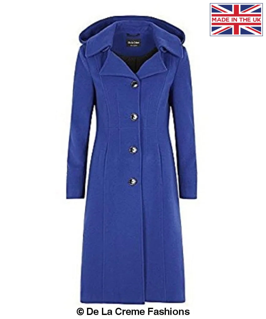 Beatrice Wool And Cashmere Hooded Mid Length Coat