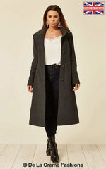 Beatrice Wool And Cashmere Hooded Mid Length Coat