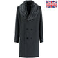 De La Creme MAN - Wool Mix Overcoat With Faux Fur Collar