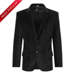 De La Creme MAN - Velvet Slim Fit Formal Blazer