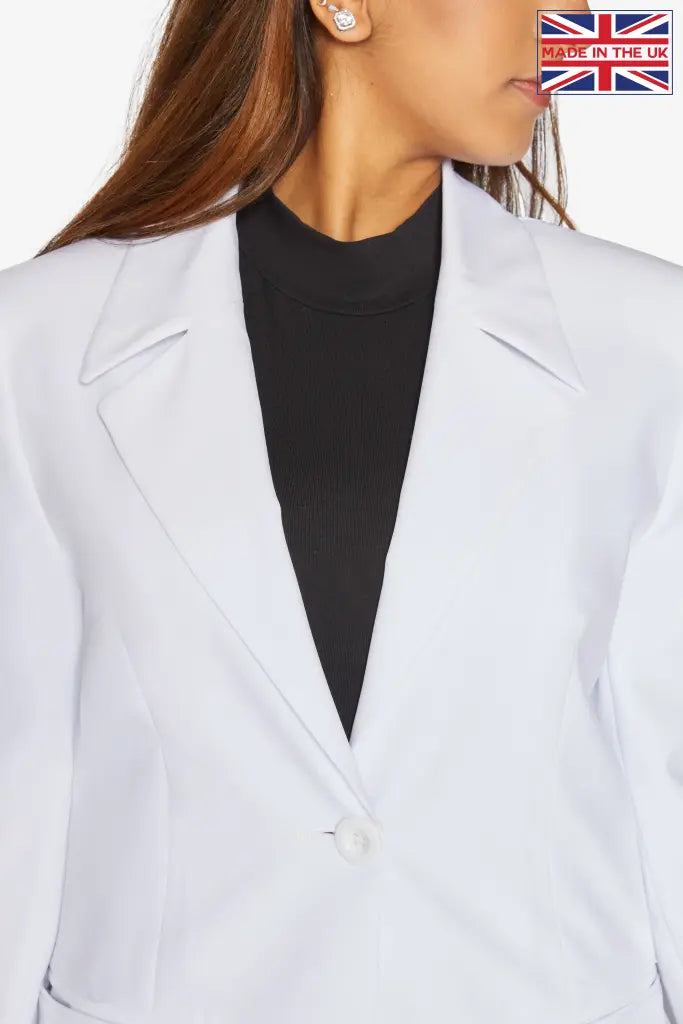 De La Creme Womens Nadine Formal Longline Blazer