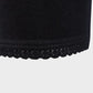 De La Creme - Ladies Black Lace Cuff 3/4 Leg Length Leggings