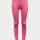 De La Creme - Ladies Pink Mesh Panel Leggings