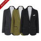 De La Creme MAN - Mens Luxury Wool Blend Jacket Velvet Trim Formal/Casual Blazer