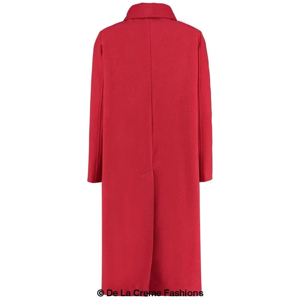 De La Creme - Womens Faux Wool Wrap Coat