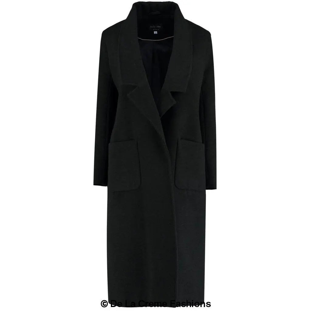 De La Creme - Womens Faux Wool Wrap Coat