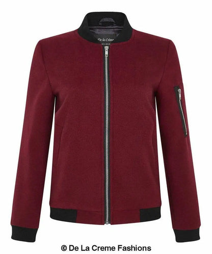 De La Creme - Women's Long Sleeve Varsity Bomber Jacket