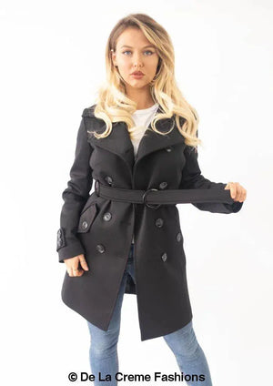 Alice Mid Length Belted Mac Coat
