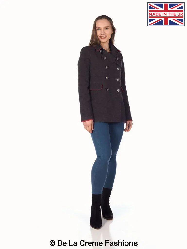 Military pea coat on sale