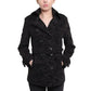 De La Creme - Womens Tribal Print Double Breasted Short Coat