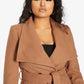 Harpreet Waterfall Lapel Double Breasted Duster Coat