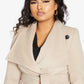 Harpreet Waterfall Lapel Double Breasted Duster Coat