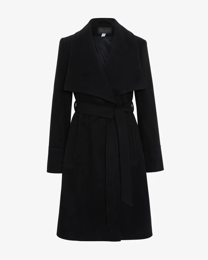 Harpreet Waterfall Lapel Double Breasted Duster Coat