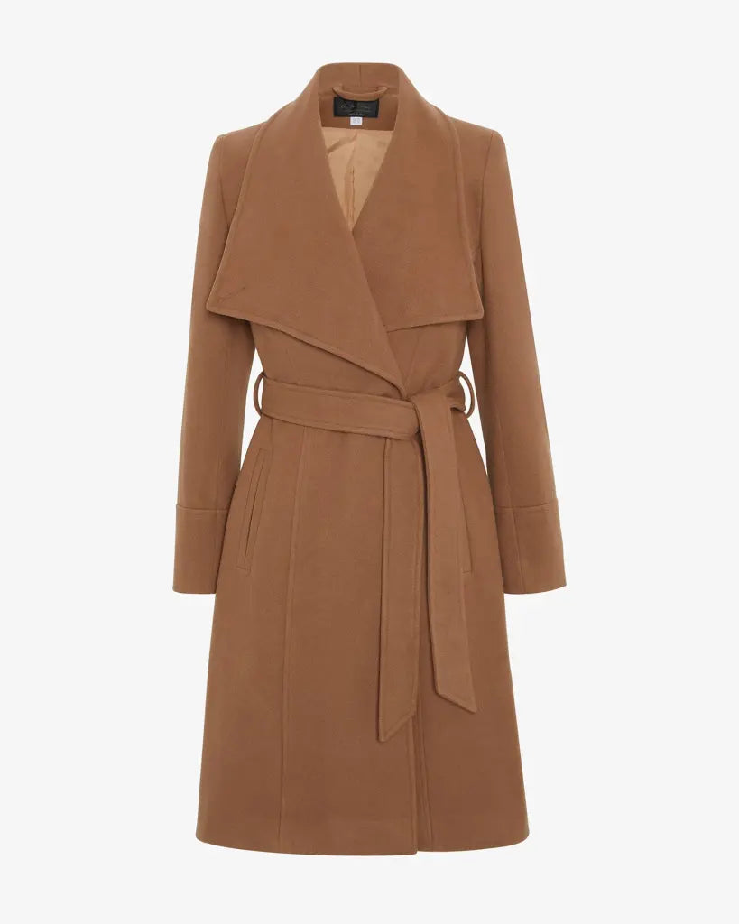 Harpreet Waterfall Lapel Double Breasted Duster Coat