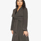 Harpreet Waterfall Lapel Double Breasted Duster Coat