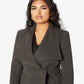 Harpreet Waterfall Lapel Double Breasted Duster Coat